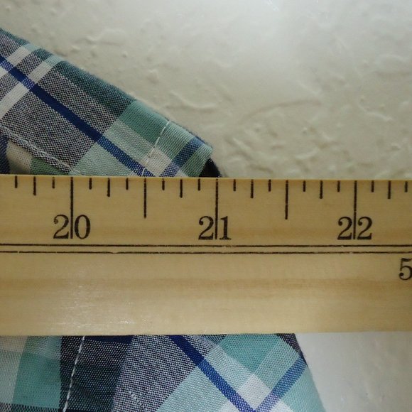 Old Navy* Men's Long‎ Sleeve Button Down Curved Hem Pocket Plaid Shirt~ Size XL - Picture 6 of 11